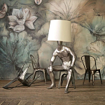 Лампа MALE MANNEQUIN LAMP с абажуром варинант исполнения - 2 | Loft Concept в Саратове