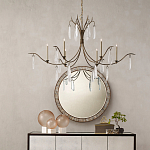 Люстра с прозрачными каплевидными подвесками Elegant Thin Chandelier варинант исполнения - 2 | Loft Concept в Саратове