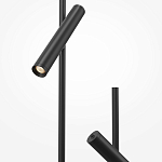 Напольный торшер светодионый черный Lumen Duo варинант исполнения - 3 | Loft Concept в Саратове