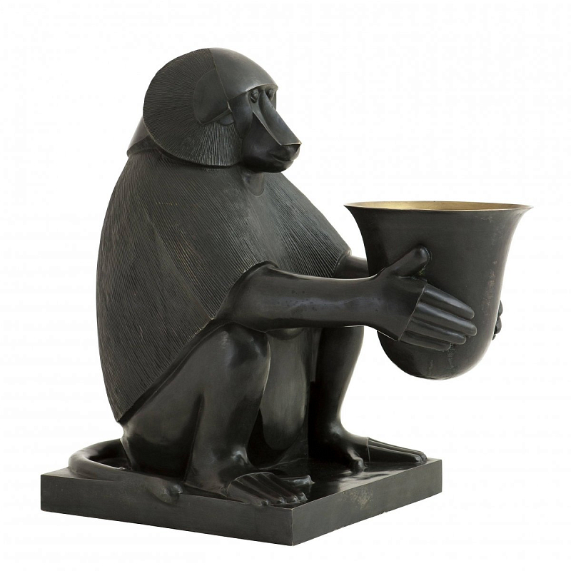 Настольная лампа Eichholtz Art Deco Monkey Темная бронза винтаж Настольная лампа Eichholtz Art Deco Monkey Темная бронза винтаж в Саратове | Loft Concept