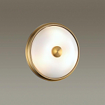 Бра круглое с матовым стеклянным плафоном и металлической окантовкой Soft Halo варинант исполнения - 4 | Loft Concept в Саратове