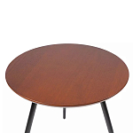 Кофейный столик с круглой столешницей на 3-х черных ножках Laconic Stylish Design варинант исполнения - 1 | Loft Concept в Саратове