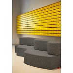 Дизайнерский модульный диван волнистой формы с цветным принтом Poltronova Superonda Sofa варинант исполнения - 17 | Loft Concept в Саратове