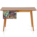 Письменный стол с принтом на ящиках Elise Desk варинант исполнения - 9 | Loft Concept в Саратове