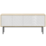 Длинная тумба с зеркальным декором Serena варинант исполнения - 8 | Loft Concept в Саратове