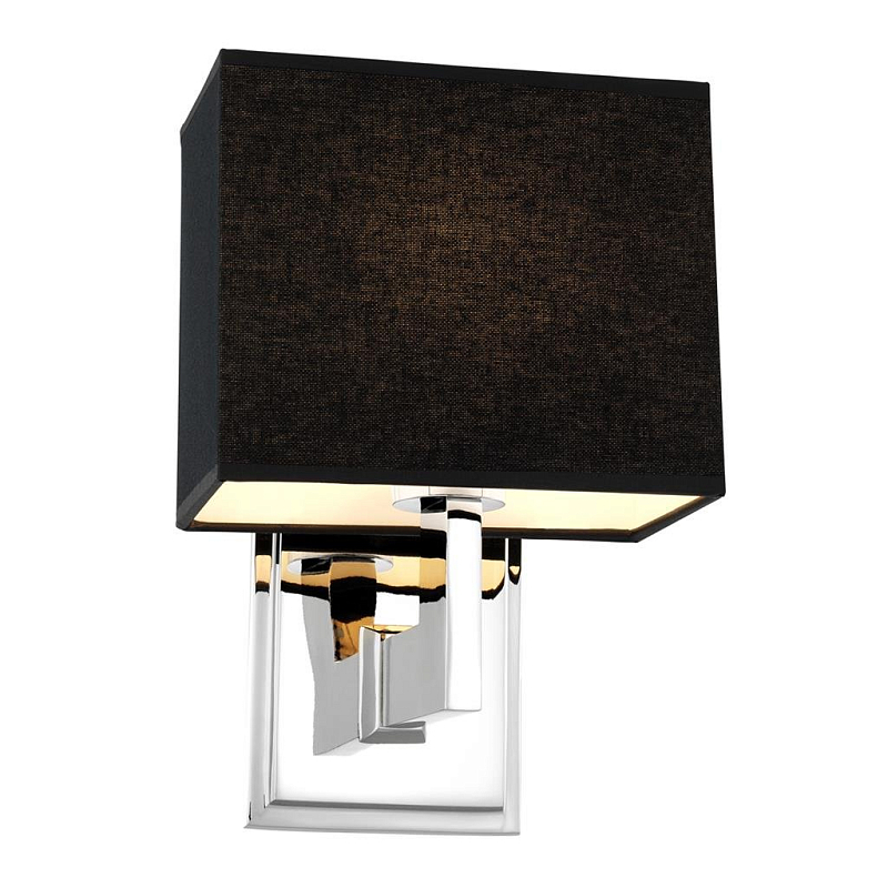 Бра Eichholtz Wall Lamp Balthazar Никель Черный в Саратове | Loft Concept 