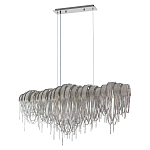 Люстра подвесная с металлическими дугами и длинными цепочками 115 см Atlantis Chain варинант исполнения - 9 | Loft Concept в Саратове