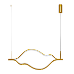 Подвесной светильник волнообразный изогнутый цвета латунь 3000К Spiral Lighting варинант исполнения - 2 | Loft Concept в Саратове