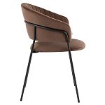 Стул в велюре коричневого цвета Horizon варинант исполнения - 3 | Loft Concept в Саратове