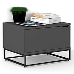 Тумба прикроватная цвета графит с ящиками Strict Lines варинант исполнения - 2 | Loft Concept в Саратове