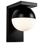 Бра с плафоном в виде шара Ponzio Flos Black Sphere Wall Lamp варинант исполнения - 1 | Loft Concept в Саратове