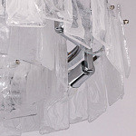 Люстра круглая с подвесными прямоугольными пластинами из стекла Glacier Panels варинант исполнения - 8 | Loft Concept в Саратове