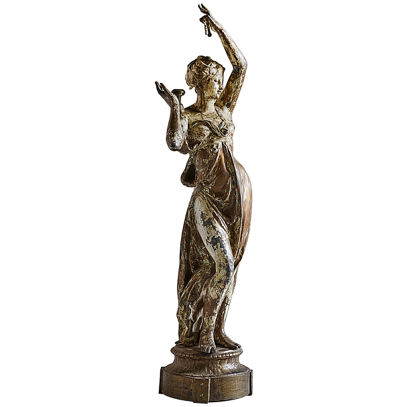 Большая антикварная статуя Antique Woman Statue Коричневый Бежевый в Саратове | Loft Concept 