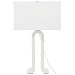 Настольная лампа на арочном корпусе с прямоугольным абажуром One Piece Support варинант исполнения - 4 | Loft Concept в Саратове