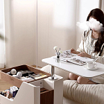 Журнальный столик передвижной с подъемной столешницей Table Trolley варинант исполнения - 3 | Loft Concept в Саратове