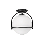 Потолочный светильник с плафоном в форме белого матового шара Hinkley варинант исполнения - 1 | Loft Concept в Саратове