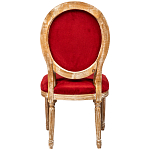 Стул из натурального бука красное с цветным принтом Impressionism in Color варинант исполнения - 2 | Loft Concept в Саратове