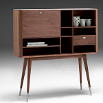 Дизайнерский комод-буфет на высоких ножках с выдвижными ящиками и открытыми полками Joshar варинант исполнения - 1 | Loft Concept в Саратове