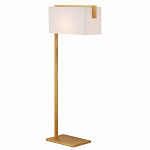Торшер с прямоугольным абажуром на золотом металлическом каркасе Rectangular Plane  варинант исполнения - 1 | Loft Concept в Саратове