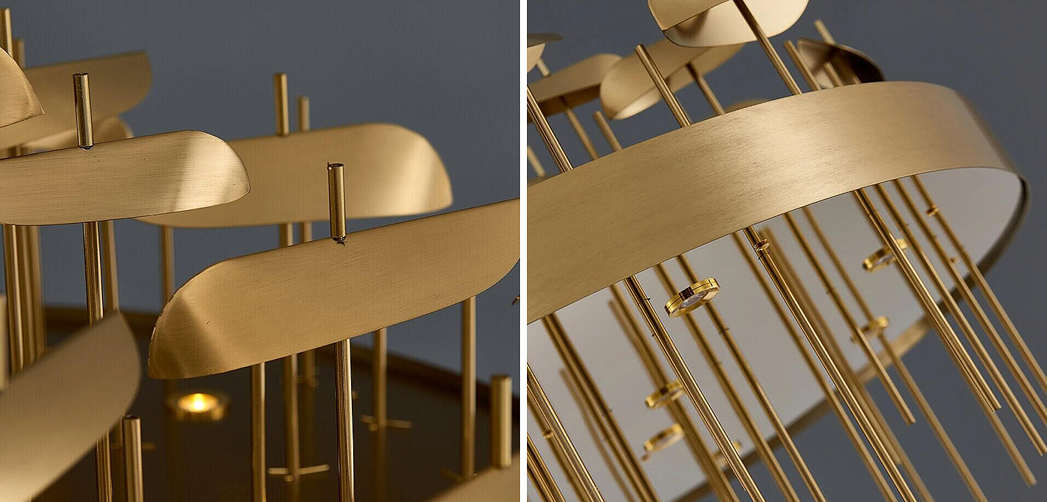 Светодиодная дизайнерская инсталляция ANODINE Perlina Disk Chandelier Светодиодная дизайнерская инсталляция ANODINE Perlina Disk Chandelier - Loft-Concept в Саратове