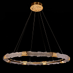 Люстра в форме кольца с золотым декором Warm Heavenly Light варинант исполнения - 8 | Loft Concept в Саратове