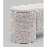 Банкетка Taks букле светло-серый варинант исполнения - 2 | Loft Concept в Саратове