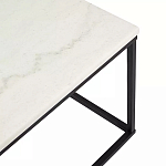 Журнальный столик прямоугольный White Marble Surface варинант исполнения - 4 | Loft Concept в Саратове