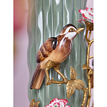 Ваза с птицами и цветами из фарфора с бронзовыми элементами Garden of Eden варинант исполнения - 6 | Loft Concept в Саратове