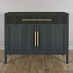 Буфет Primo с двумя ящиками и двумя фасадами Черный дуб варинант исполнения - 2 | Loft Concept в Саратове