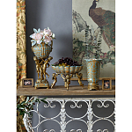 Чаша с орнаментом на бронзовых ножках в виде ангелов Eden Garden варинант исполнения - 9 | Loft Concept в Саратове