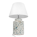 Настольная лампа цилиндрическая с цветочной росписью Lamp Flower Painting варинант исполнения - 4 | Loft Concept в Саратове