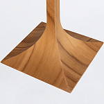 Настольная лампа со скошенным конусовидным абажуром и фигурной ножкой в цвете тик Accord Lighting варинант исполнения - 3 | Loft Concept в Саратове