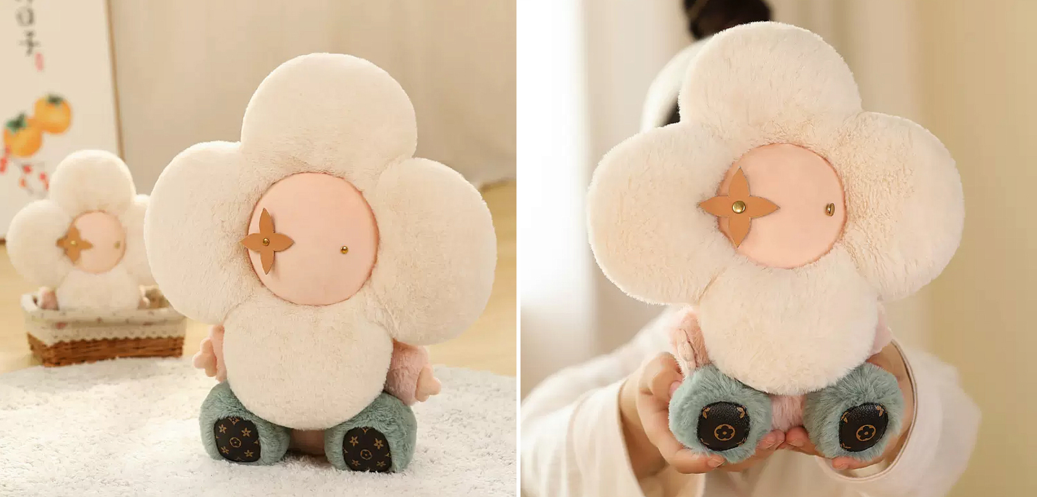 Декоративная подушка стиль Louis Vuitton Doudou Vivienne Flower Toy Декоративная подушка стиль Louis Vuitton Doudou Vivienne Flower Toy - Loft-Concept в Саратове