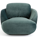 Полукруглое мягкое кресло Halle Green Armchair варинант исполнения - 3 | Loft Concept в Саратове