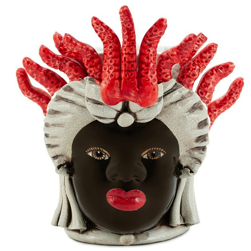 Ваза Vase Moro Lady Small Tentacles Коричневый Красный Бежевый Ваза Vase Moro Lady Small Tentacles Коричневый Красный Бежевый в Саратове | Loft Concept