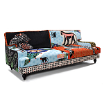 Диван с цветным принтом Qalakabusha Sofa варинант исполнения - 2 | Loft Concept в Саратове