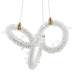 Фигурная люстра украшенная кристаллами из хрусталя Gilbertine Crystals Curly Ring Chandelier S варинант исполнения - 1 | Loft Concept в Саратове