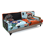 Диван с цветным принтом Qalakabusha Sofa варинант исполнения - 3 | Loft Concept в Саратове