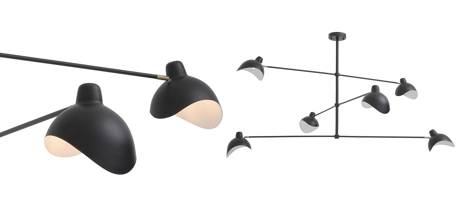 Люстра Eichholtz Chandelier Vince Black Люстра Eichholtz Chandelier Vince Black - Loft-Concept в Саратове