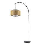 Торшер с декоративным поясом из плетеного бамбука Biuloggicu варинант исполнения - 2 | Loft Concept в Саратове