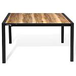 Стол обеденный раздвижной с прямоугольной столешницей на четырех черных ножках Blair варинант исполнения - 2 | Loft Concept в Саратове