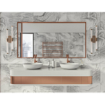 Бра с круглым основанием золотого цвета и двумя вертикальными плафонами Hex Scaffold варинант исполнения - 6 | Loft Concept в Саратове