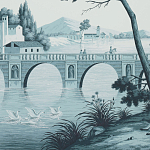 Обои ручная роспись Views of Italy Mare Verde варинант исполнения - 2 | Loft Concept в Саратове