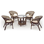 Комплект уличной мебели Sienna Dark Brown варинант исполнения - 1 | Loft Concept в Саратове