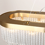 Люстра подвесная овальная со стеклянными трубками Nembus варинант исполнения - 2 | Loft Concept в Саратове