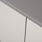 Тумба под телевизор со стеклянной столешницей и с выдвижными ящиками Minimalist Accent варинант исполнения - 3 | Loft Concept в Саратове