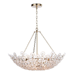 Люстра декорированная цветами из стекла Lightness of Flowers варинант исполнения - 1 | Loft Concept в Саратове