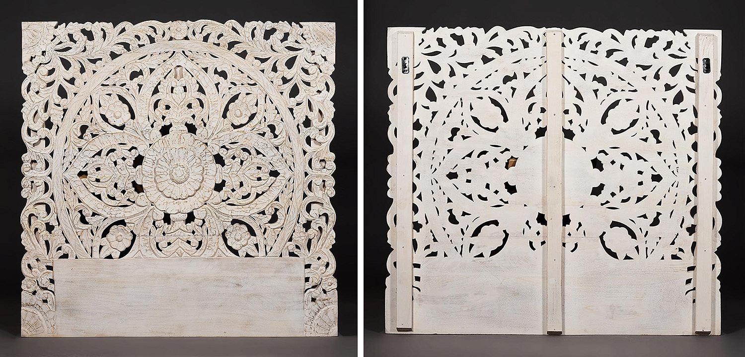 Изголовье-панно Indian antique white Headboard - Loft-Concept в Саратове