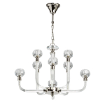 Люстра с 8-ю лампами и гранеными стеклянными плафонами Prism Gala варинант исполнения - 2 | Loft Concept в Саратове