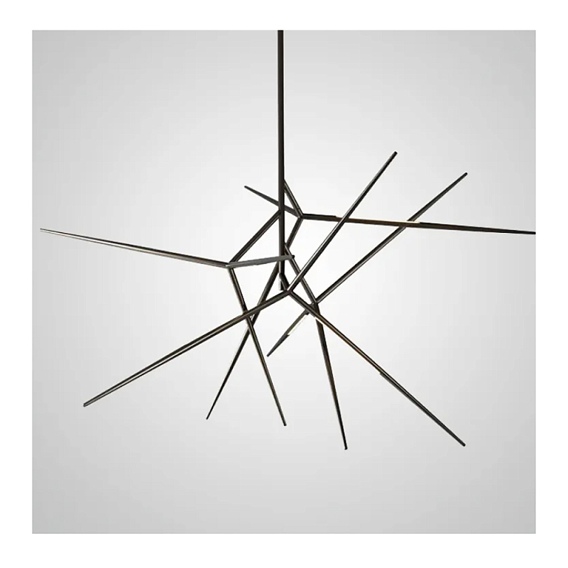 Люстра FLASK Black Глянцевый черный в Саратове | Loft Concept 